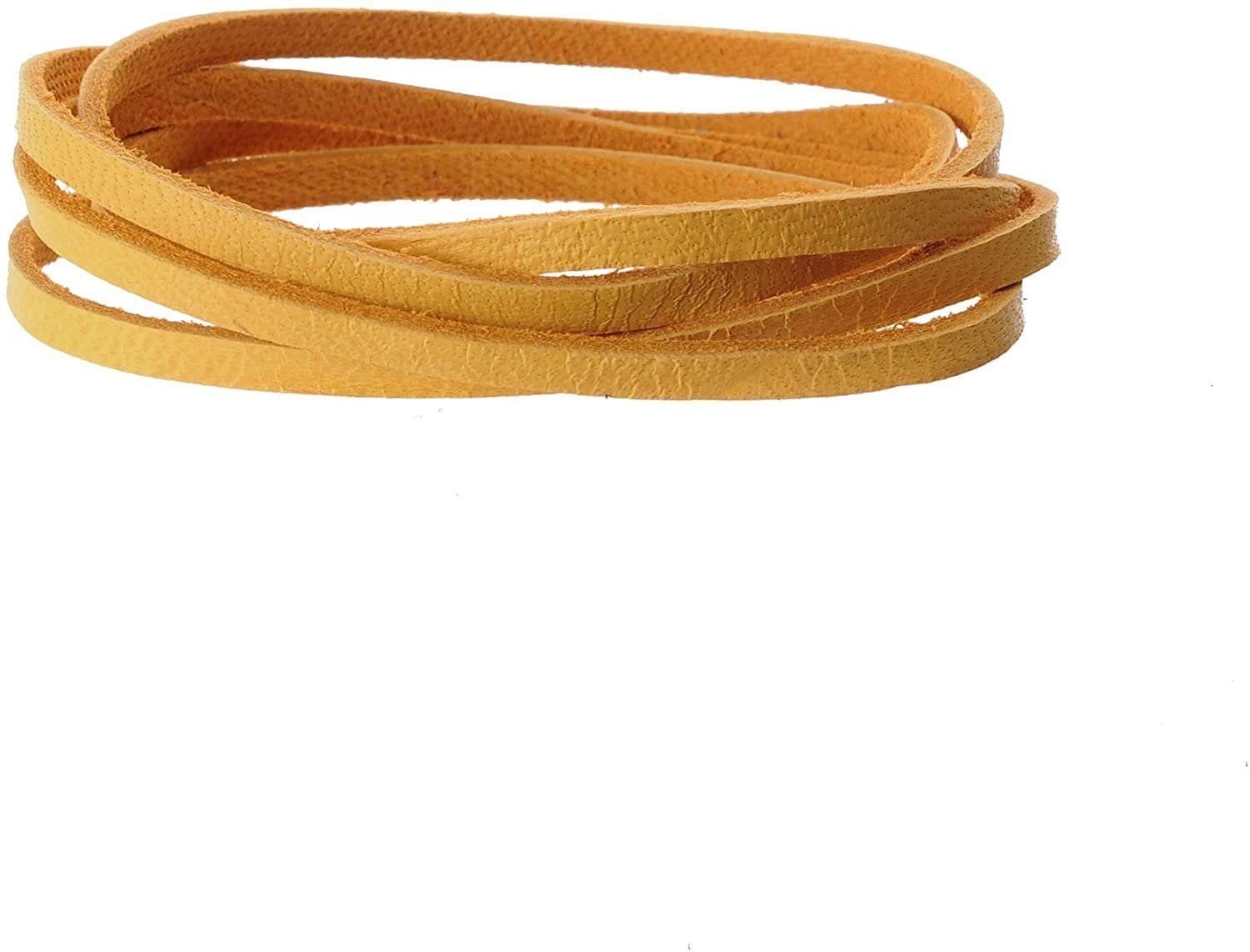 Realeather Deerskin Leather Lace | Size 3/16" x 50' (4.8mm x 15.24m) | 2/3 oz Thickness (.8-1.2mm)