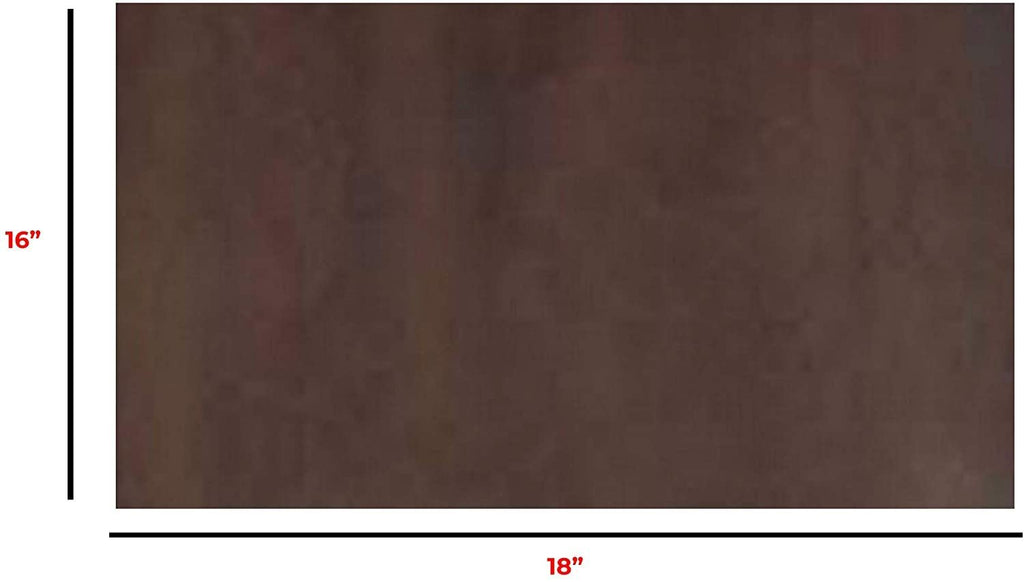 5/6 OZ (2.0/2.4 mm) Oil Tanned 2 pcs for 1 Price Bourbon Brown Natural Full Grain Leather Square (10''X18'')