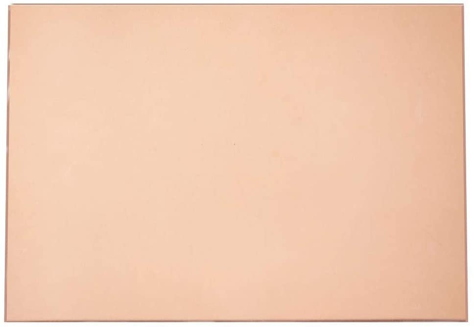 Veg-Tanned Cowhide Leather Piece for Tooling Crafting Hobby Workshop Medium Weight (3.5 to 4.0 mm) Pre-Cut (5.1"x8.3")