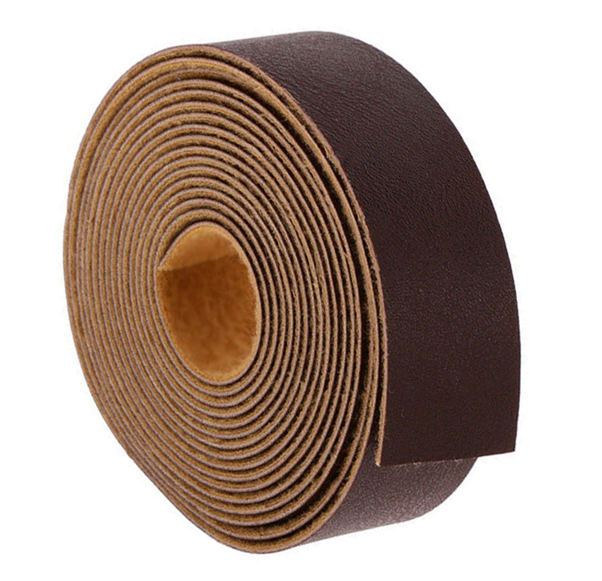 ELW Brown Latigo Leather 9-10oz (3.6-4mm) Straps, Belts, Strips 1/2" to 4" Wide and 72" or 84" Long Full Grain Leather Cowhide Tooling Leather Heavy Weight Main image
