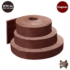 ELW Vegetable Tanned Leather 8-10 oz (3.2-4mm) 72" Length Straps, Belts, Strips Full Grain Veg Tan Tooling Leather Cowhide Heavy Craftsmen Grade AB for DIY, Tooling, Carving