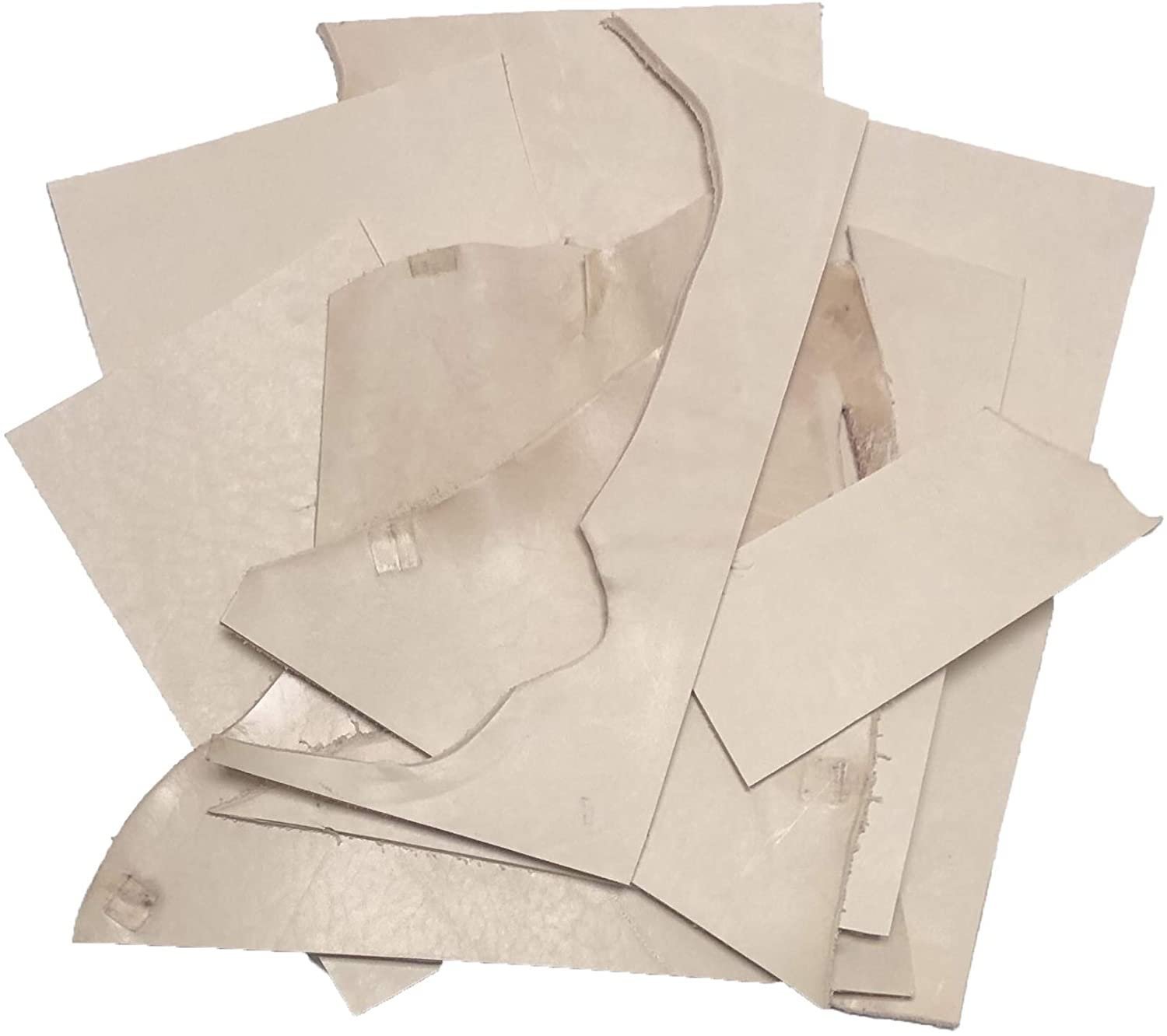 Two Pounds Veg Tan Leather Scrap, 2 lbs Vegetable Tanned Scrap Leather Pieces for Crafting, Heavy Weight Thick 8-9 oz Mixed with 6-7 oz and 7-8 oz Veg-Tan Tooling Leather Remnants, Secondary image