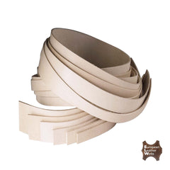 ELW Leather Blank Belt | 5-6 Oz. (2-2.4mm) Thickness | Size from 1/2" to 4" | Cowhide Vegetable Tanned | Full Grain Strip, Strap | Ideal for DIY Belts for Tooling, Crafting, Stamping, Dyeing