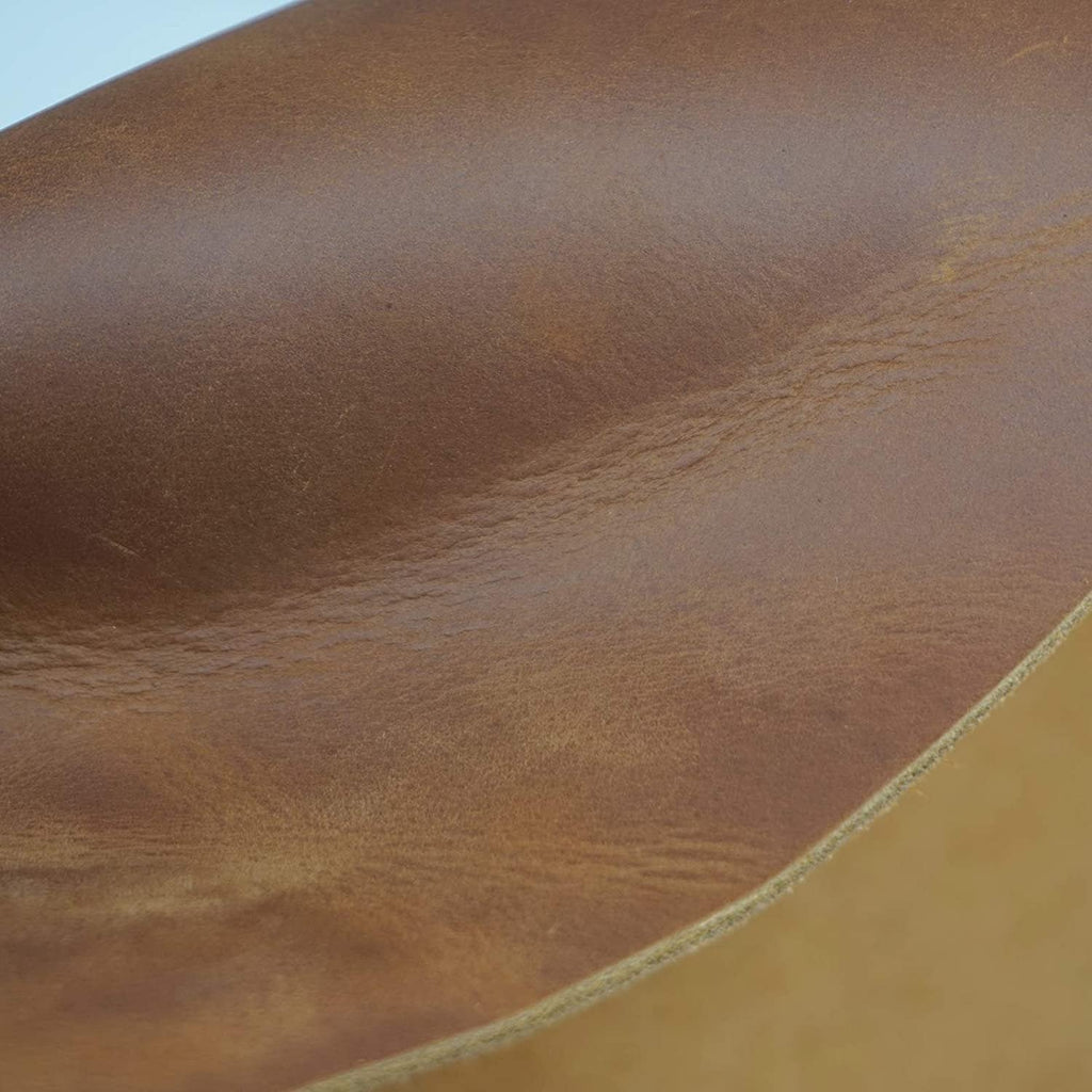 Brown Tooling Leather Square 5-6 oz. (2.0-2.4mm) Thickness Size 12"x48" Cowhide Leather for Crafts Tooling Sewing Hobby Workshop Crafting