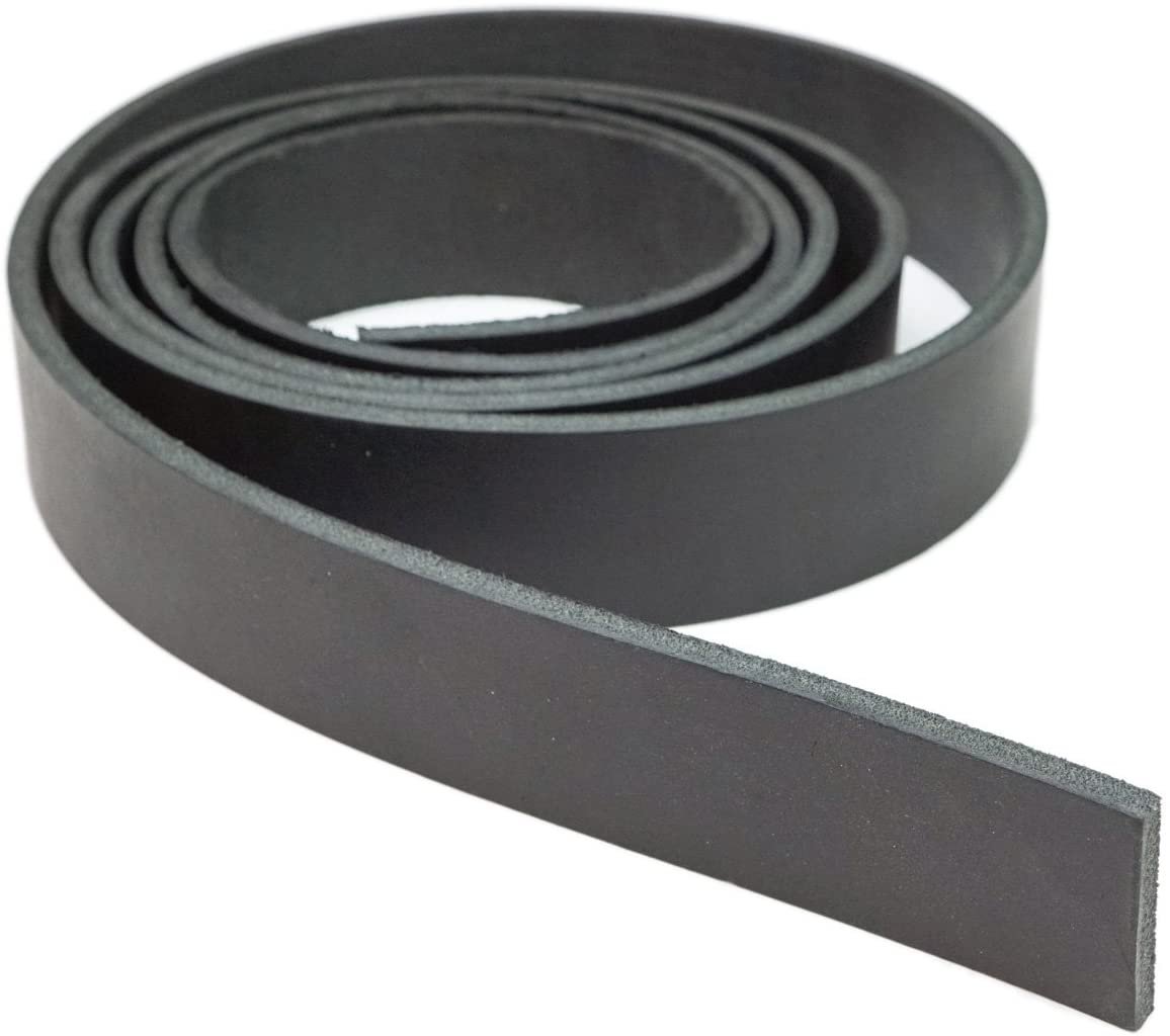 ELW Latigo Leather Strips 9-10oz (3.6-4mm) Thickness and 84" Long in Multiple Widths & Colors