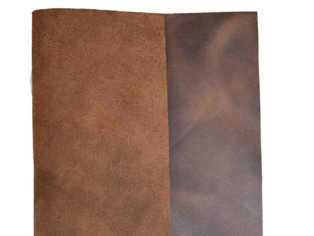 5-6 oz. (2-2.4mm) Full Grain Leather Cowhide | 12"×24" Bourbon Brown