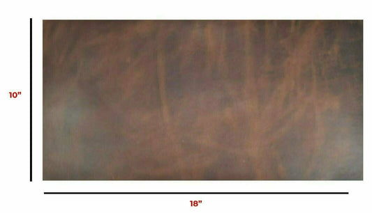 Import Tooling Full Grain Leather Piece 10"x18" 5/6oz 2mm 100% Cowhide  BROWN