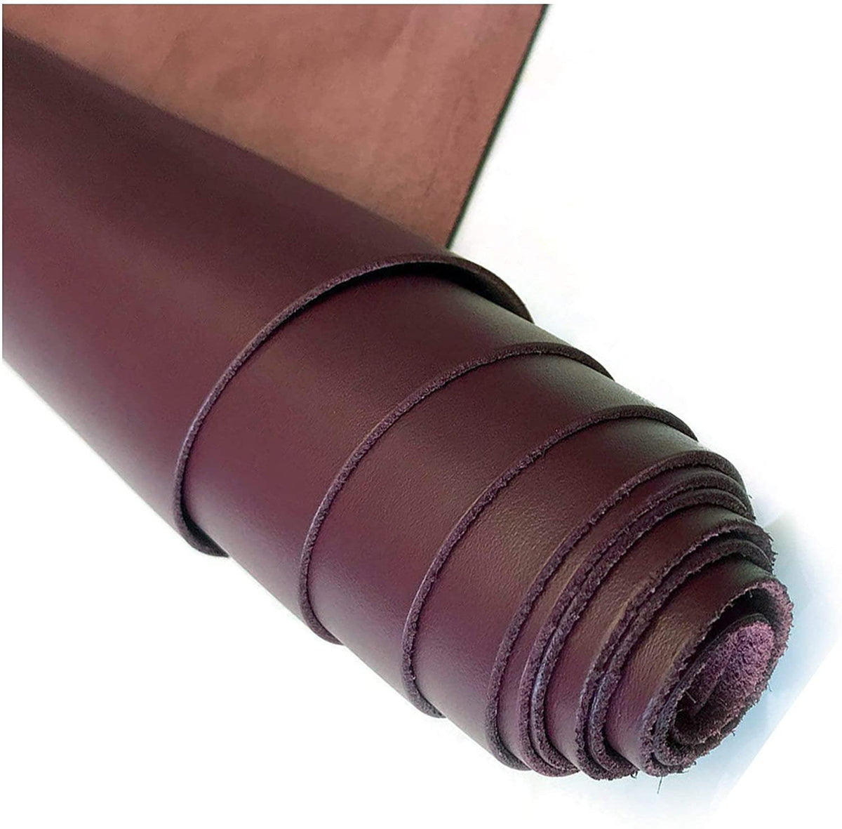 ELW Oil Tanned Leather 5/6 OZ (2-2.4mm) | Full Grain| Pre-Cut Sizes from 6" to 48"| Cowhide Handmade Perfect for Crafting, Sewing, Molding, Workshop Main image