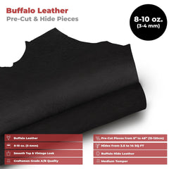 Buffalo Leather Hide 8-10 oz (3-4mm)