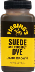 Fiebing's Black Suede Dye (4 oz) - Recolor, Brighten & Restore Suede & Roughout Leather Shoes, Furniture, Purse - Includes Wool Dauber for Easy Application - Flexible When Dry, Won't Crack or Peel