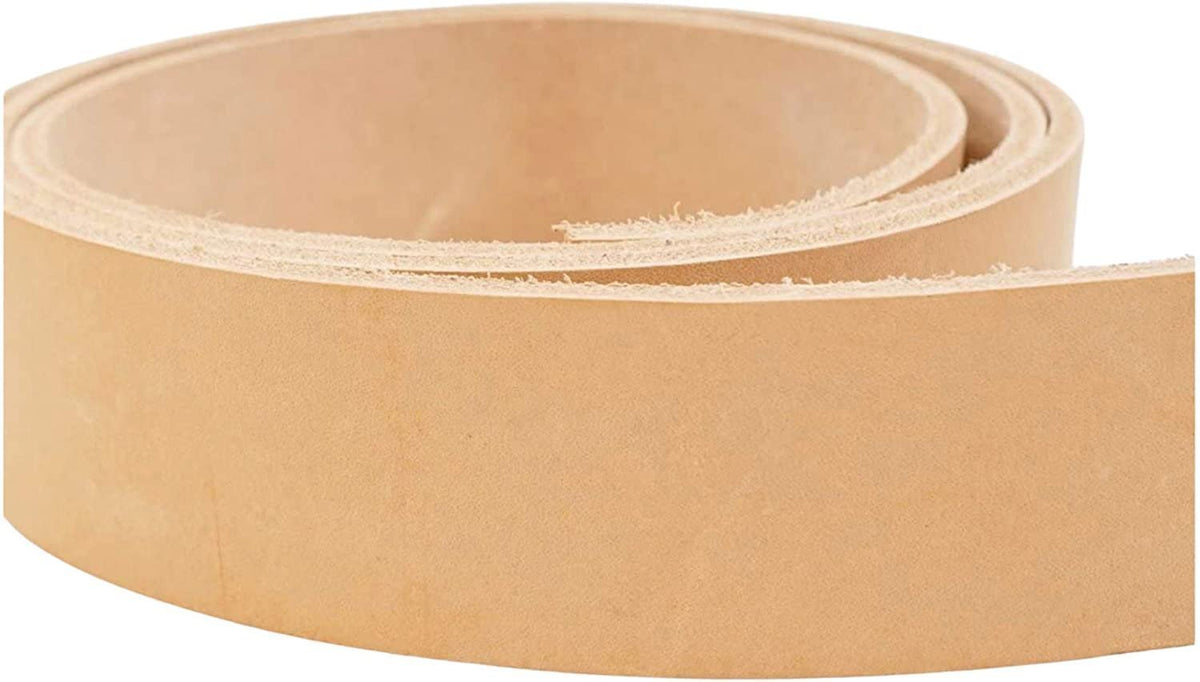 ELW 8/9 oz. (3.2-3.6mm) Thickness Belt-Blanks-Strips-Straps from 1" to 10" Wide and Lengths to 84" Import Tooling Full Grain Natural Cowhide Veg Tanned Leather Main image