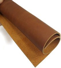 5-6 oz. (2-2.4mm) Thick Cowhide Leather Full Grain Pre-Cut Tooling Leather, Crazy-Horse Vintage Look