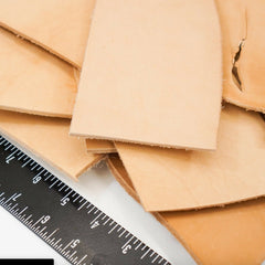 ELW 2LB Vegetable Tan Tooling Cowhide Leather Scraps 6-10 oz. Thickness Pieces