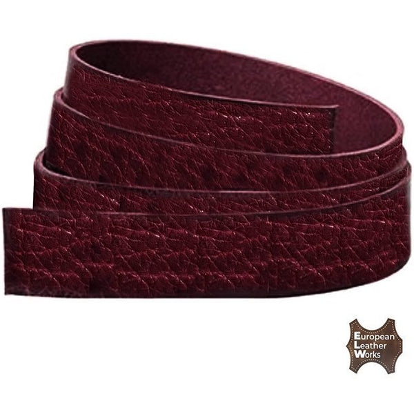 ELW 6-7 oz. (2.4-2.8mm) - 72" (183cm) Length, Straps, Belts, Strips | Full Grain Leather Bison Hide DIY Craft Projects, Bag, Chap, Motorcycle, Shoe, Clothing, Jewelry, Wrapping