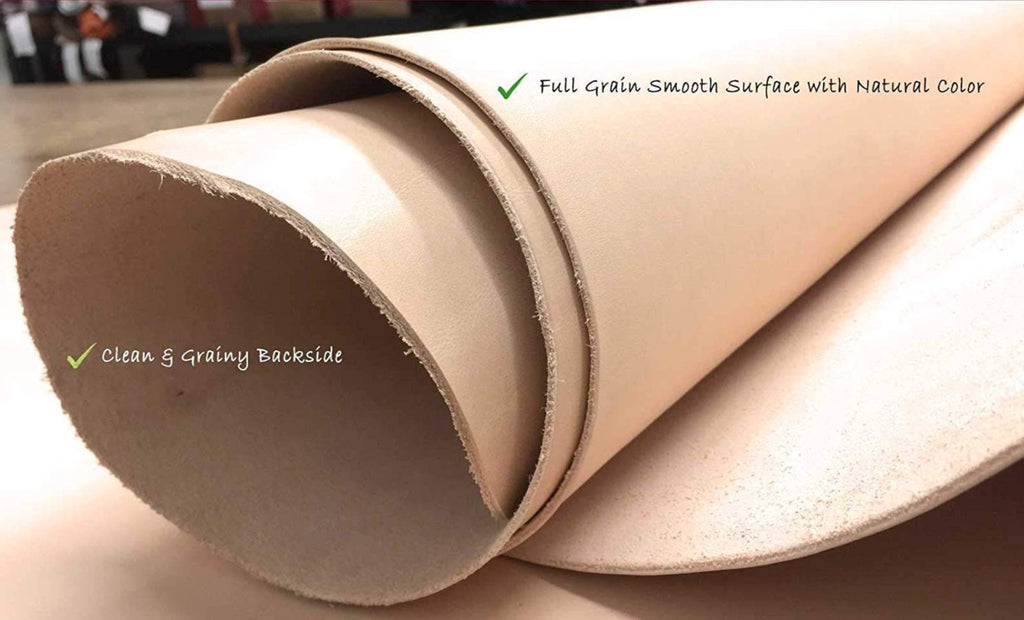 Full Grain Veg Tan Cowhide Leather Double Shoulder 8-10ft 7-9oz Craftsman Grade