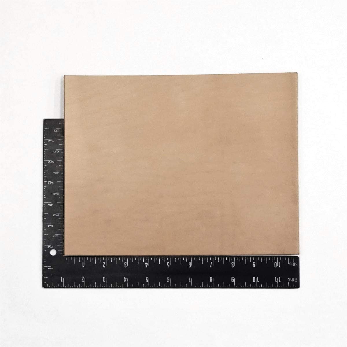 Import Vegetable Tan Cowhide Tooling Leather 5-6oz Pre-Cut (8.5"x11") Main image