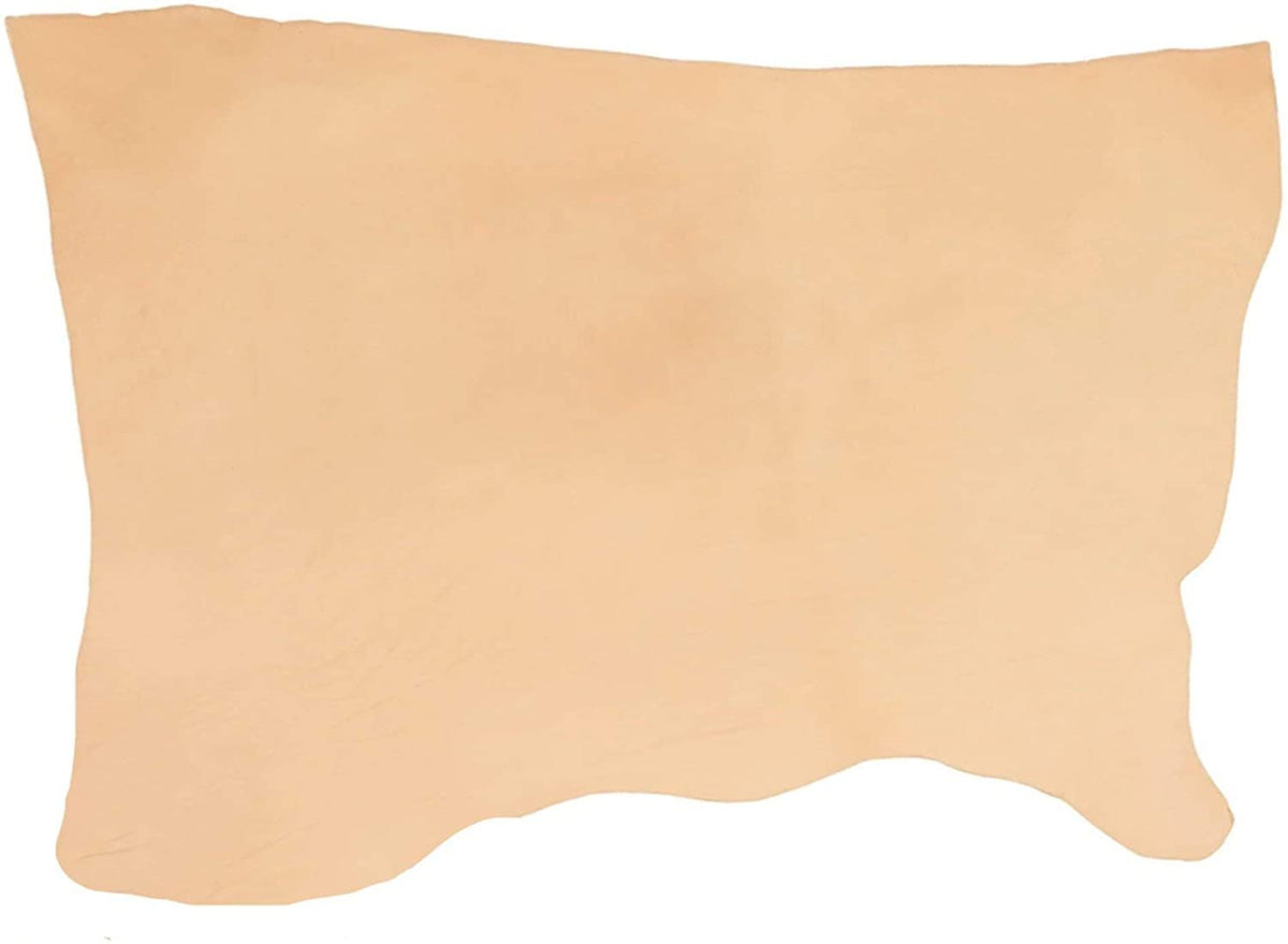 ELW Veg Tanned Leather Shoulder & Sides 8/9 oz. (3.2-3.6mm) Natural Full Grain Leather Tooling Craft Repair Projects Various Sizes Main image