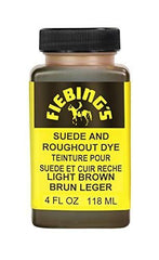 Fiebing's Suede Dye (4 oz) - Recolor, Brighten & Restore Suede & Roughout Leather Shoes, Furniture, Purse - Includes Wool Dauber for Easy Application - Flexible When Dry, Won't Crack or Peel