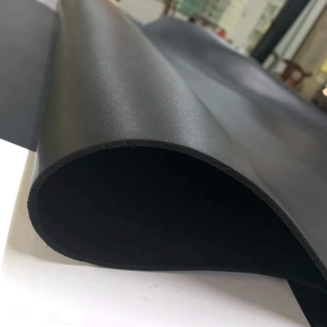 5-6OZ Black Tooling Leather Square Cowhide Leather Crafts Tooling Sewing Hobby Workshop Crafting 2.0mm (Black) Secondary image
