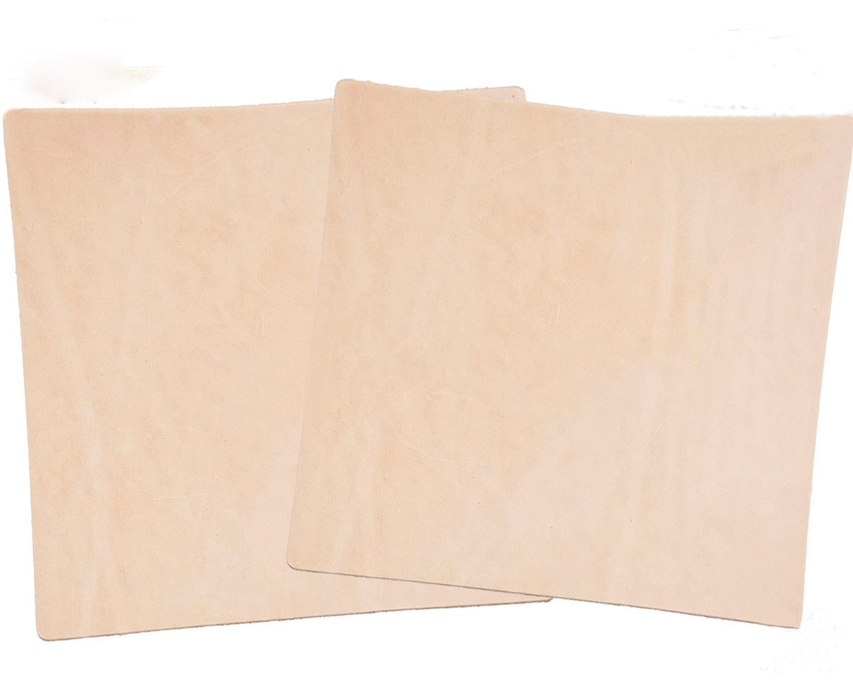 Veg Tan Tooling  Leather 2 Piece Special Price 5/6 oz (2-2.4mm) Thickness Pre-Cut Shapes 6" to 48" Import AA Grade Natural Cowhide Leathercraft, Molding, Holster, Armour, Projects, Repair, Lining