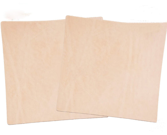 Veg Tan Tooling  Leather 2 Piece Special Price 5/6 oz (2-2.4mm) Thickness Pre-Cut Shapes 6" to 48" Import AA Grade Natural Cowhide Leathercraft, Molding, Holster, Armour, Projects, Repair, Lining