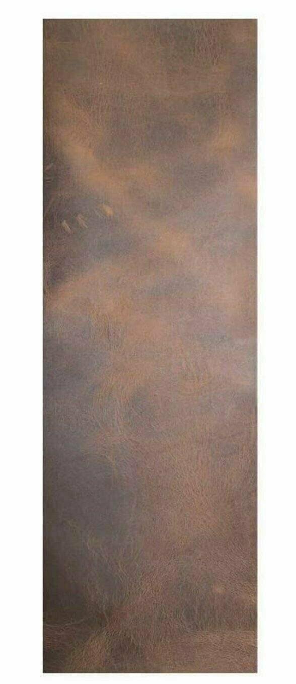 Full Grain Leather 5"x14" Set of 2 Tooling Crafts Cowhide 5/6oz (2.0mm) BROWN