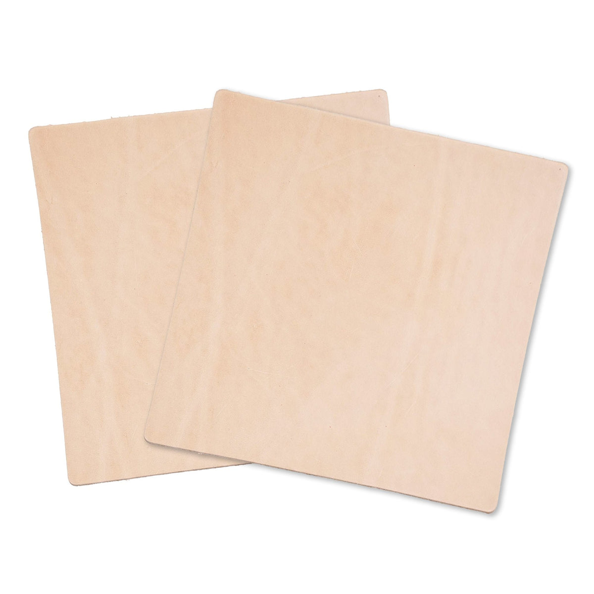 Veg Tan 2 Piece Set Special Offer Full Grain Leather 8-9oz (3-3.6mm) Thickness Pre-Cut - Import AA Grade Tooling Cowhide Leather Hide - Vegetable Tanned Leather for Tooling,Carving,Molding,Dyeing Main image