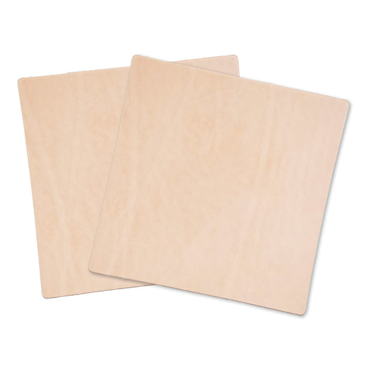 Veg Tan 2 Piece Set Special Offer Full Grain Leather 8-9oz (3-3.6mm) Thickness Pre-Cut - Import AA Grade Tooling Cowhide Leather Hide - Vegetable Tanned Leather for Tooling,Carving,Molding,Dyeing