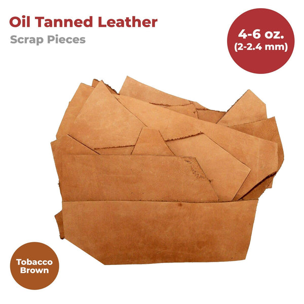 ELW Leather Scraps | Size: 1-100 LB | Genuine Cowhide Leather Remnants for Crafting, Ideal for DIY Leatherworking Projects Tooling, Holsters, Carving, Embossing, Stamping