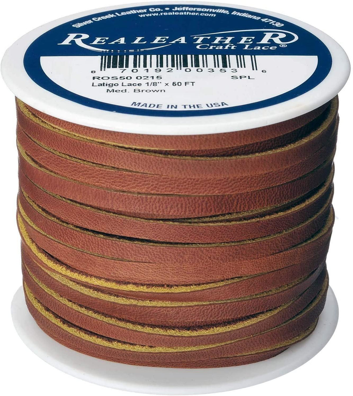 Realeather Latigo Lace Spool, 1/8"x50' - Made USA Main image