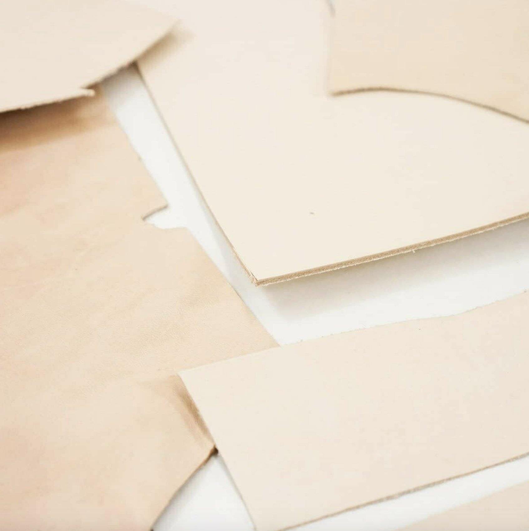 6 LB Vegetable Tan Tooling Cowhide Leather Scraps Light 3-6 oz. (1-2.4mm) Thick Secondary image
