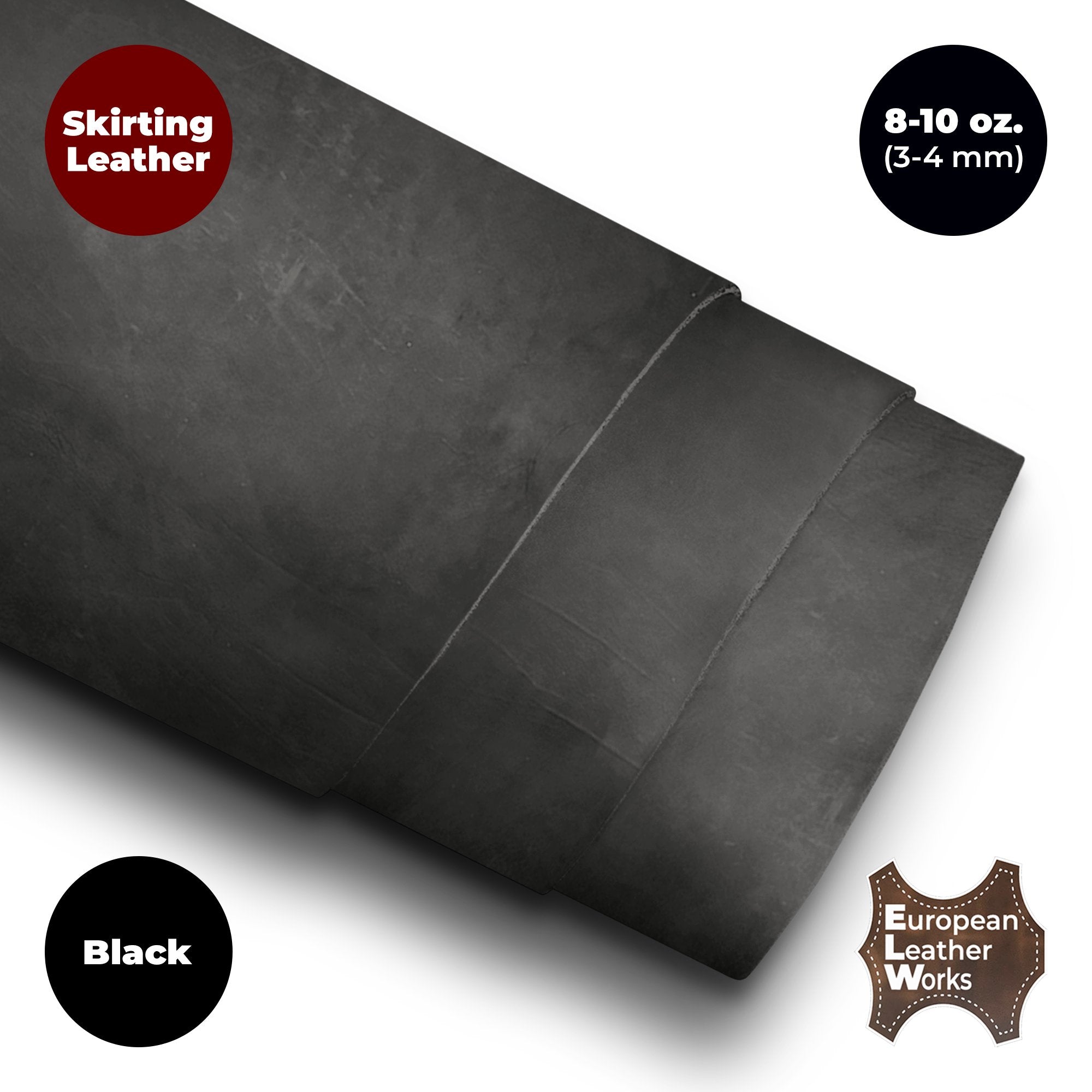 8-10 oz (3-4 mm) Skirting Veg Tan Leather Cowhide Secondary image