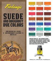 Fiebing's Black Suede Dye (4 oz) - Recolor, Brighten & Restore Suede & Roughout Leather Shoes, Furniture, Purse - Includes Wool Dauber for Easy Application - Flexible When Dry, Won't Crack or Peel