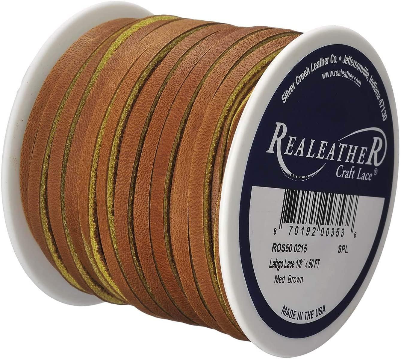 Realeather Latigo Lace Spool, 1/8"x50' - Made USA Secondary image