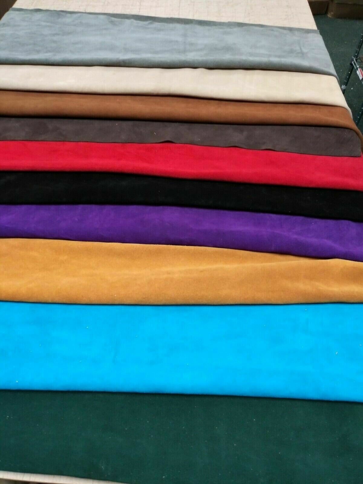 2-5 oz. (1.4-2mm) Suede Leather Cowhide Scraps Perfect for Crafting, Lace Leather, Jewerly Accessories, Bags, Garments, Furniture, Auto Upholstery Main image