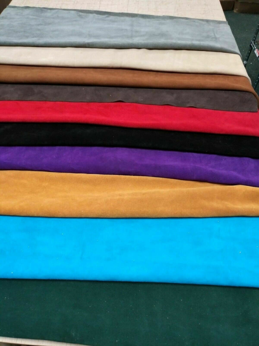 2-5 oz. (1.4-2mm) Suede Leather Cowhide Scraps Perfect for Crafting, Lace Leather, Jewerly Accessories, Bags, Garments, Furniture, Auto Upholstery