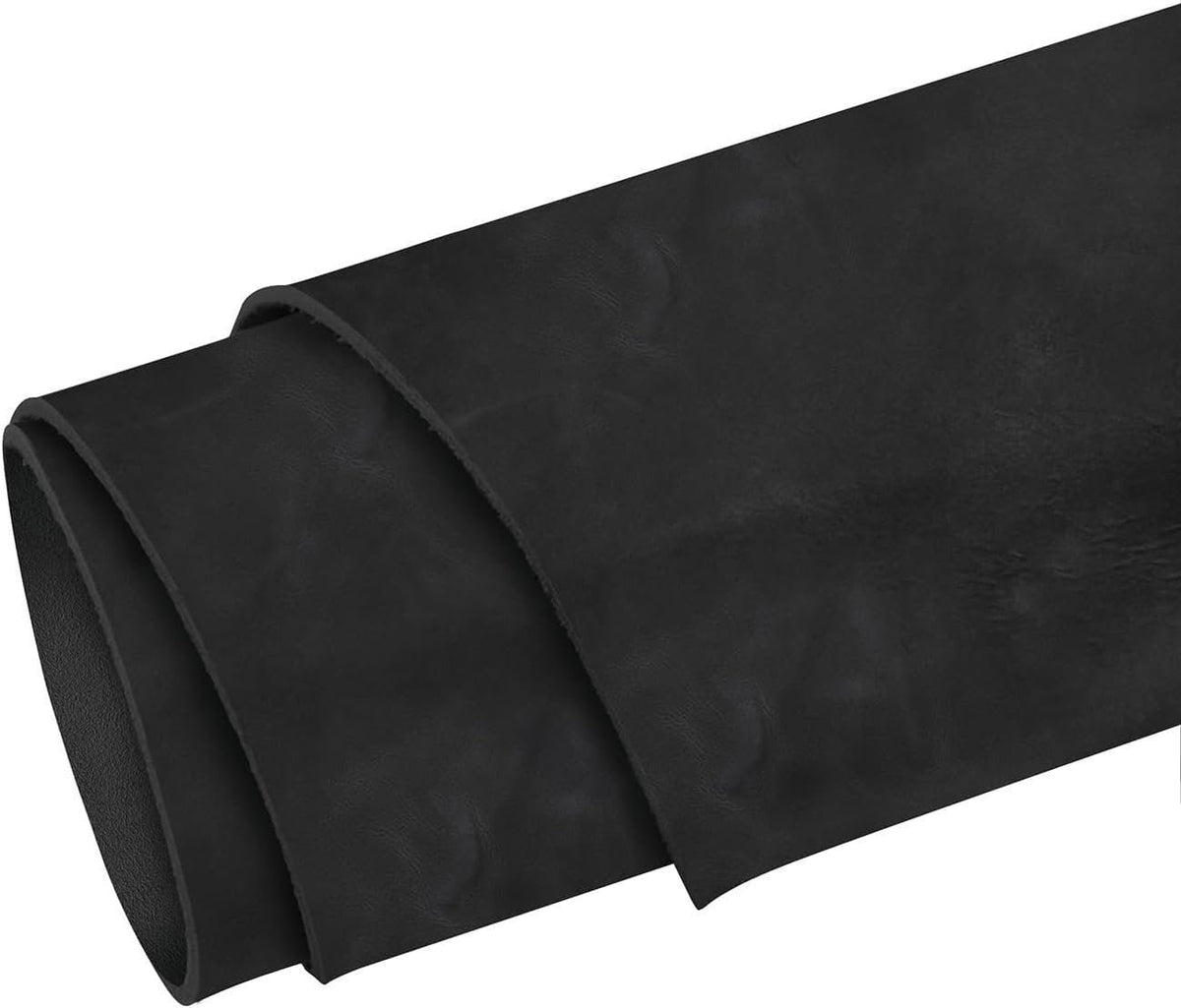 ELW 5-6 oz. (2-2.4mm) Napa Oil Tanned & Waxy Finish Leather 48" (122 cm) Length, Pre-Cuts & Hides Full Grain Genuine Craftsman Grade A/B, Leatherworking, Sheets Main image
