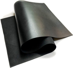 Real Genuine Black Calf Hide Leather: 4-6 oz. (1.8-2.4mm)Thickness Weight Leather Cow Hide Black Leather Sheets for Crafting and Cricut Maker Supplies