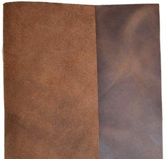 ELW Tooling Leather 5/6 oz (2mm) Pre-Cut Sizes 6" to 48" Bourbon Brown Cowhide Full Grain Leathercraft for Holsters Knife Sheates Coasters Emboss Stamp Earrings