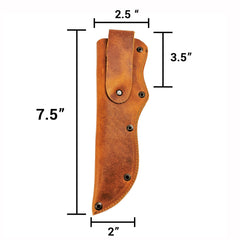 ELW Full Grain Leather Mora Knife Sheath with Belt Loop - Protect Fixed Blade Knives for Outdoor Hunting, Bushcraft Camping, Hiking, BBQ, & Outdoor Activities