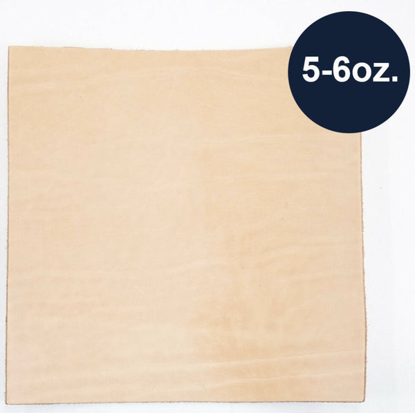 Import Tooling Leather 5-6oz (2-2.4mm) Vegetable Tanned Full Grain Pre-Cuts