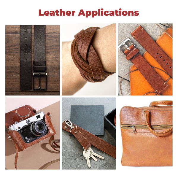 ELW 6-7 oz. (2.4-2.8mm) - 72" (183cm) Length, Straps, Belts, Strips | Full Grain Leather Bison Hide DIY Craft Projects, Bag, Chap, Motorcycle, Shoe, Clothing, Jewelry, Wrapping