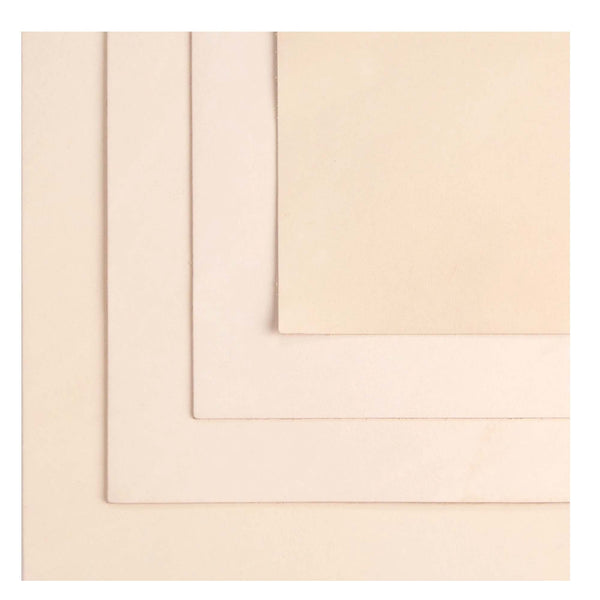 ELW 7-8 oz.(3-3.2 mm) Thickness Pre-Cut Square Tooling Leather Vegetable Tanned Full Grain Leather - Cowhide Leathercraft for Holsters Knife Sheaths Coasters Molding Emboss Stamp Cases