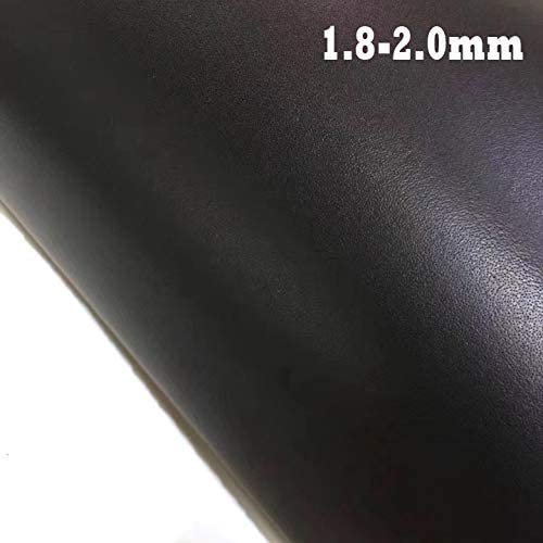 5-6OZ Black Tooling Leather Square Cowhide Leather Crafts Tooling Sewing Hobby Workshop Crafting 2.0mm (Black)