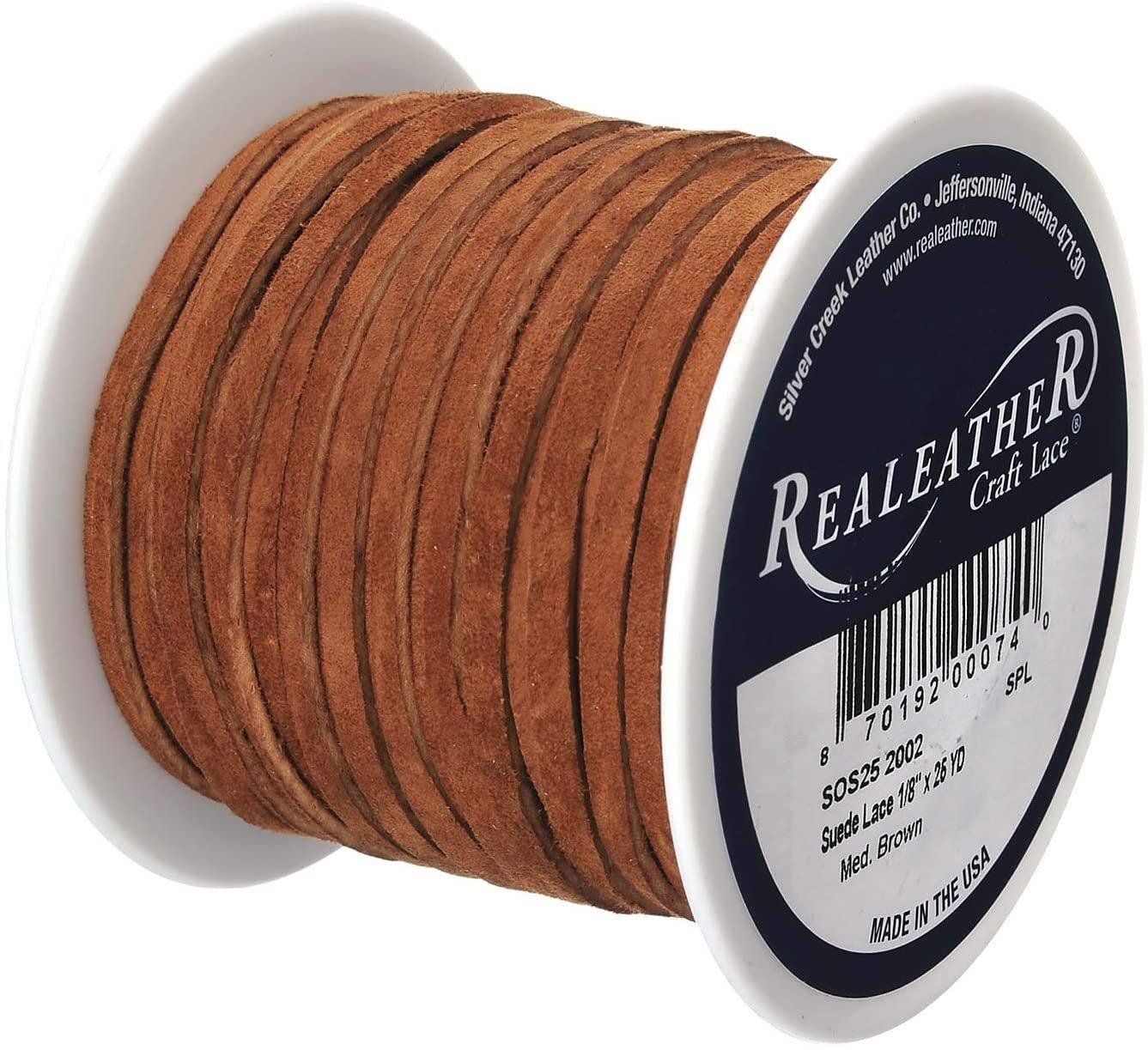 Realeather Suede Lace, 1/8" x 25 yd, Multicolors Available Secondary image