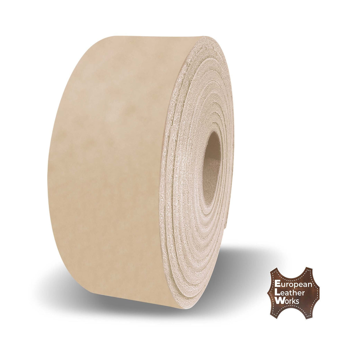 ELW Leather Blank Belt | 5-6 Oz. (2-2.4mm) Thickness | Size from 1/2" to 4" | Cowhide Vegetable Tanned | Full Grain Strip, Strap | Ideal for DIY Belts for Tooling, Crafting, Stamping, Dyeing Main image