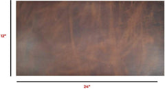 ELW Natural Full Grain Leather Square BB (12" x 24") 4/5 OZ (1.6/1.8 mm) Crafts/Tooling/Hobby/Repair Workshop Quality Leather Guaranteed | Bourbon Brown