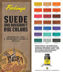 Fiebing's Black Suede Dye (4 oz) - Recolor, Brighten & Restore Suede & Roughout Leather Shoes, Furniture, Purse - Includes Wool Dauber for Easy Application - Flexible When Dry, Won't Crack or Peel