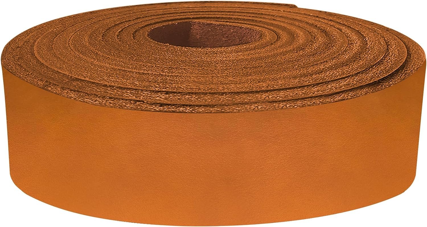 ELW 9-10 oz (3.6-4mm) Latigo Leather Belt Grade Straps & Strips | Size: 8"x60" (20.32 x 152cm) | Forest Green | Full Grain Cowhide, Heavy Duty Holsters, Sheathes, Saddle, Guitar Straps, DIY Crafts Secondary image