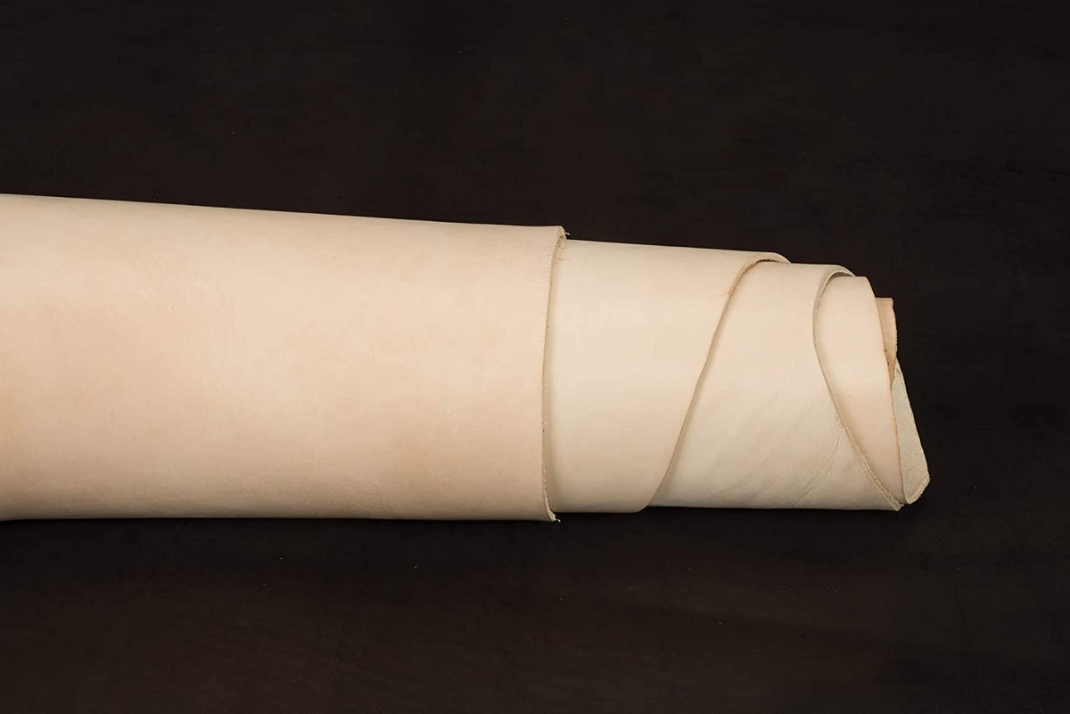 Veg Tanned Single Shoulder 5 to 9 oz (2-4mm) Thickness Weight in 8-10 SQ FT Cowhide Tooling Leather Main image
